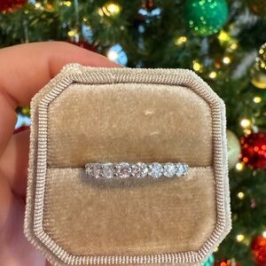 Eternity Moissanite Wedding band 3MM full circle